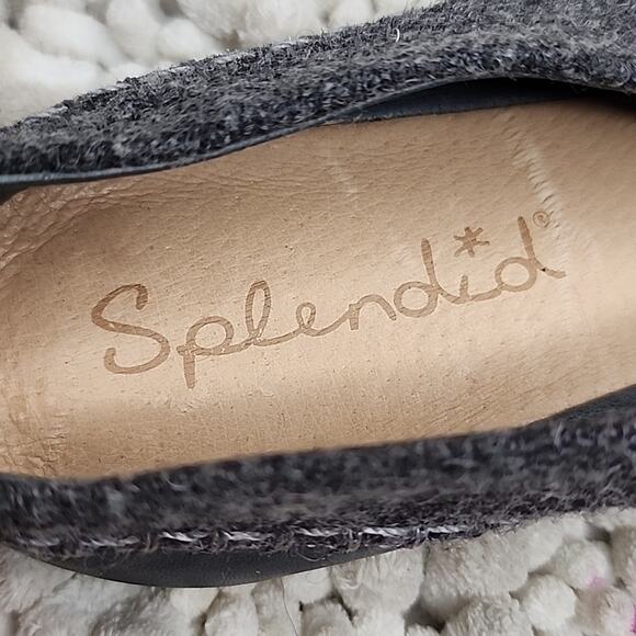 SPLENDID CAMERON FELT STORM GREY FLATS WOMAN'S SIZE 8.5 NWOB MADE IN BRAZIL - Picture 3 of 16